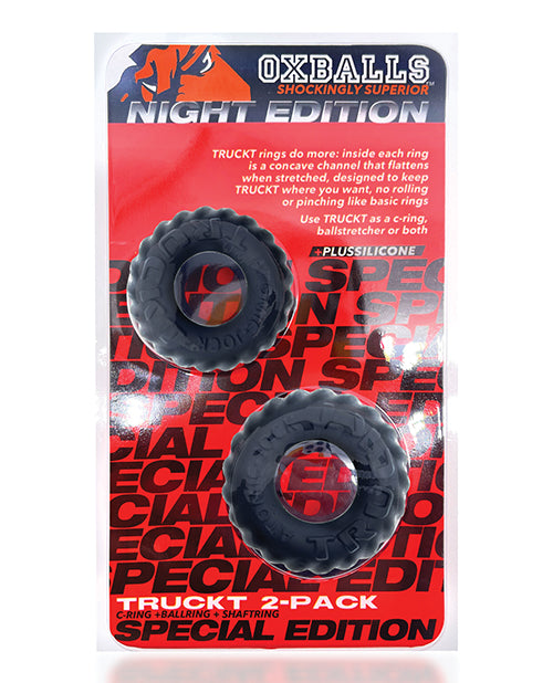 Oxballs Oxballs TruckT Cock & Ball Ring Special Edition - Night Pack of 2 - Image 5