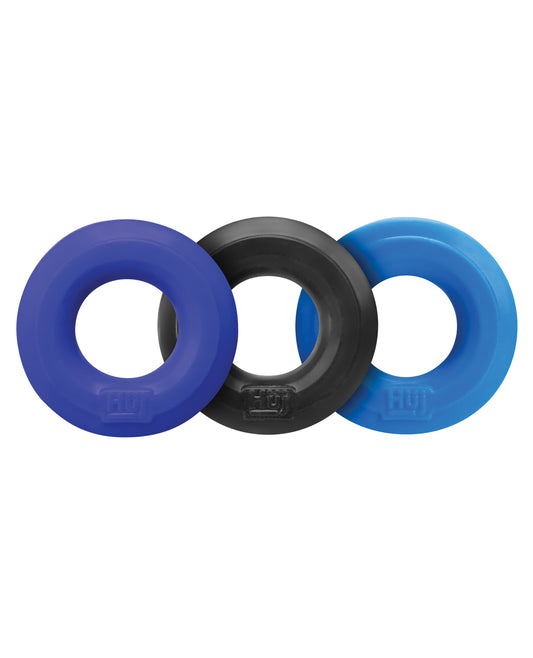 Hunky Junk C-Ring Multi Pack - Cobalt Pack of 3