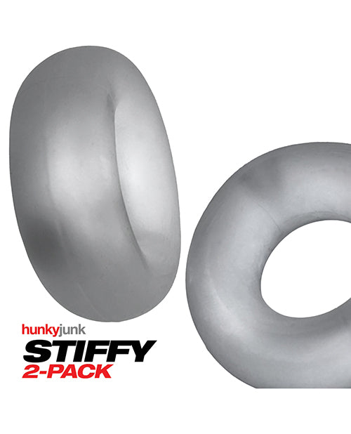 Hunky Junk Hunky Junk Stiffy 2 Pack Cockrings - Clear Ice - Image 5