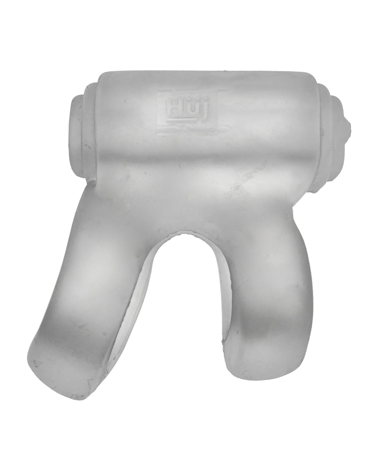 Hunky Junk Hunky Junk Revhammer Shaft Vibe Ring - Clear Ice w/Blue Vibe - Image 5