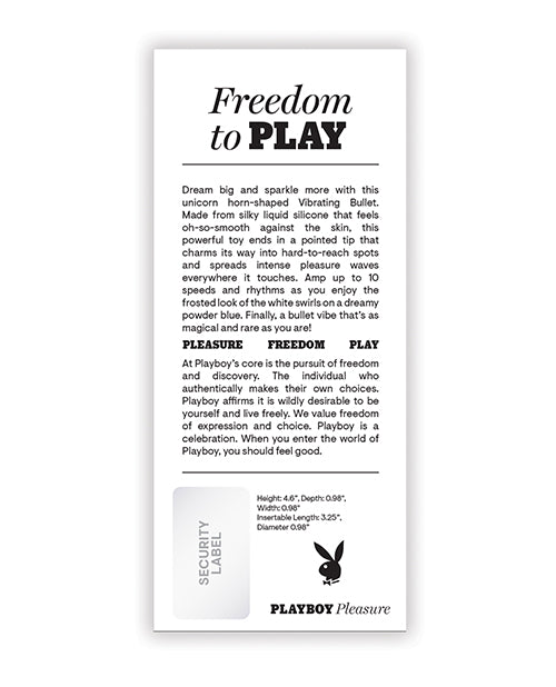 Playboy Pleasure Unicorn Vibes - Light Blue