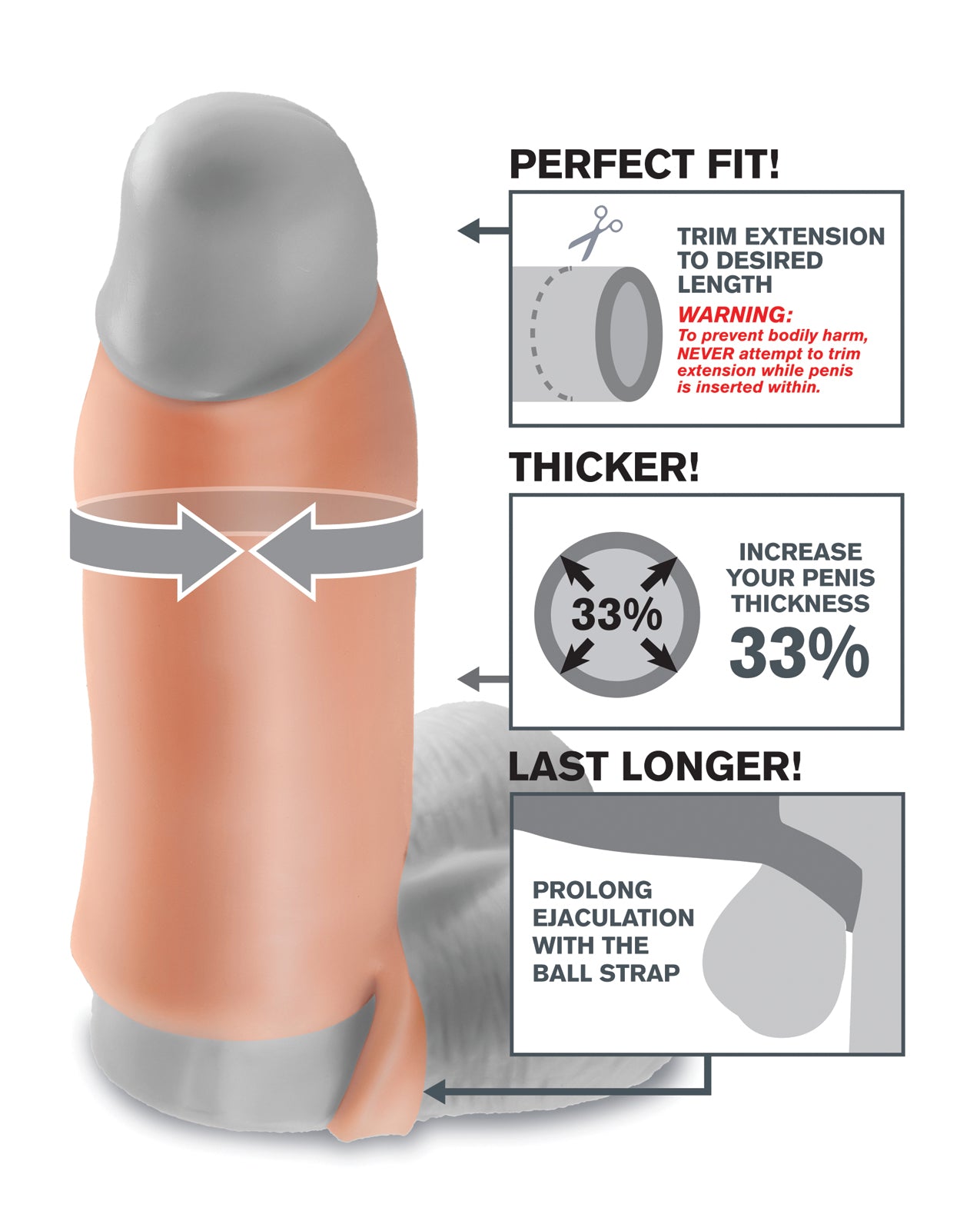 Fantasy X-tensions Real Feel Enhancer XL - Flesh