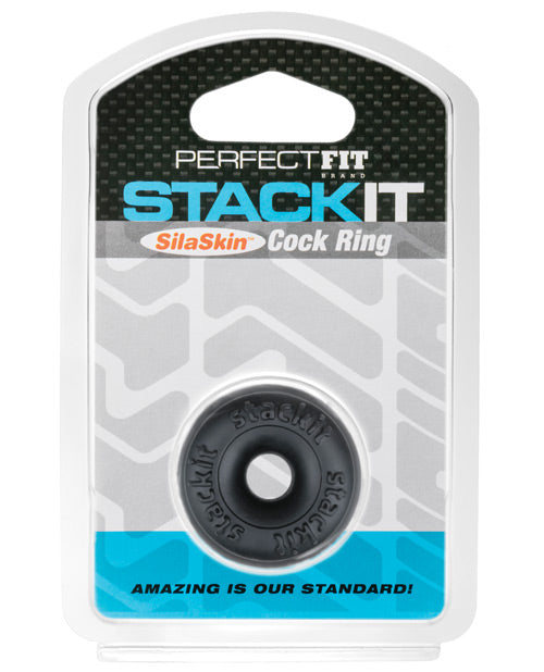 Perfect Fit Perfect Fit Stackit Cock Ring - Black - Image 2