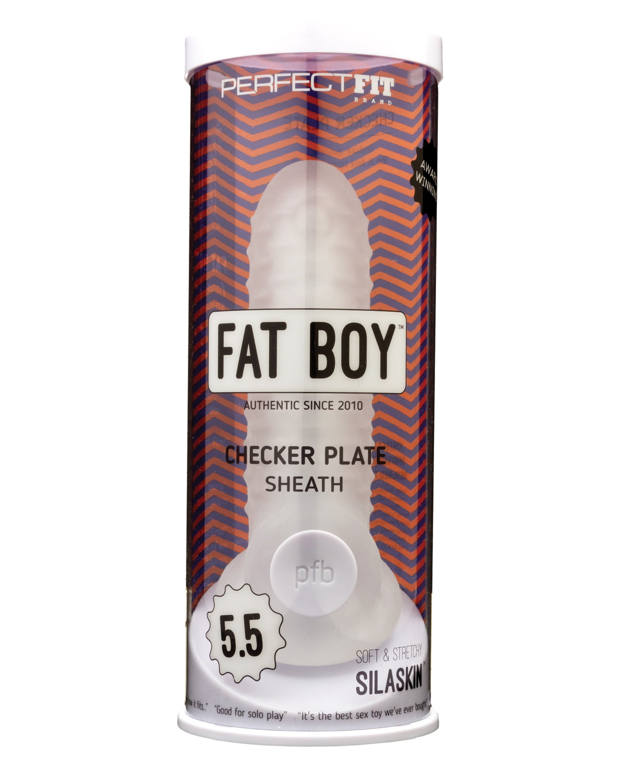 Perfect Fit Perfect Fit Fat Boy 5.5" Checker Plate Sheath - Clear - Image 5