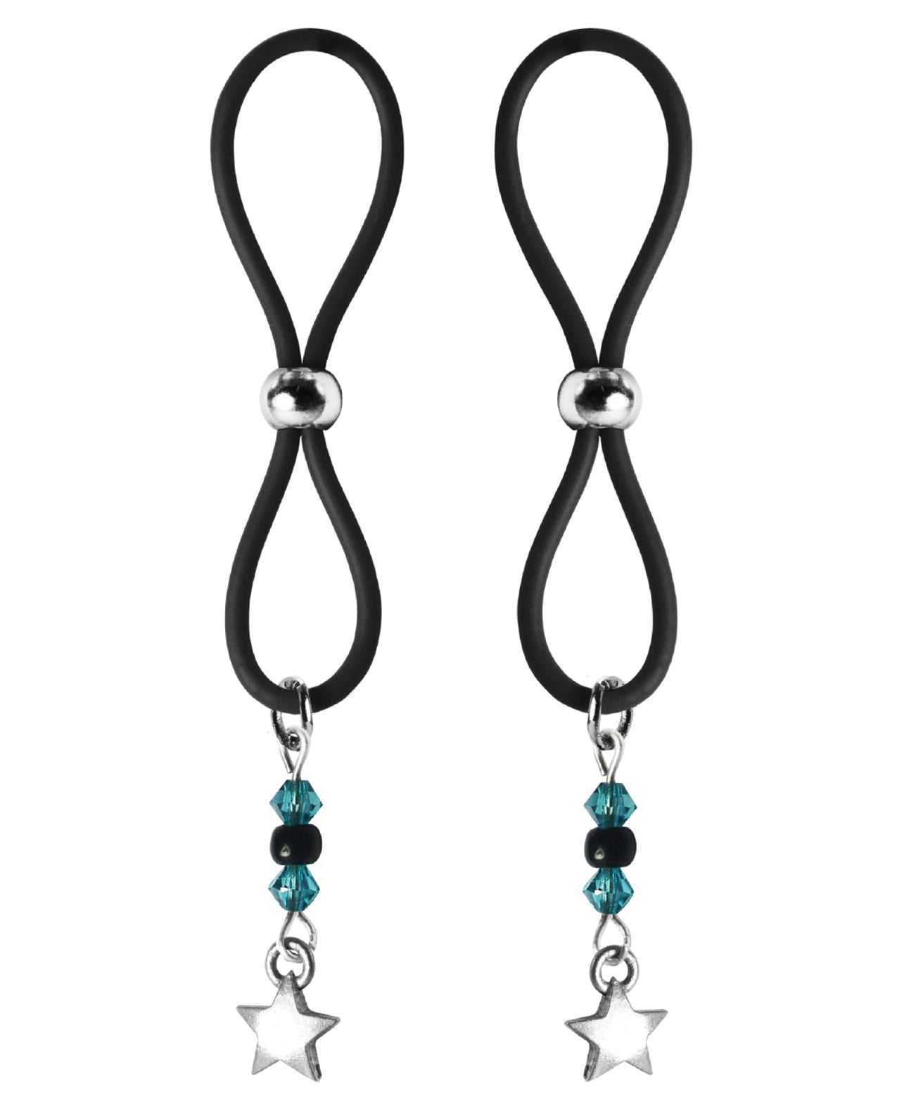 Bijoux de Nip Bijoux de Nip Nipple Halos Star Charm - Turquoise/Black - Image 2