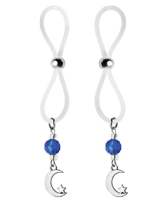 Bijoux de Nip Bijoux de Nip Nipple Halos Moon & Star Charm - Blue/Clear - Image 2
