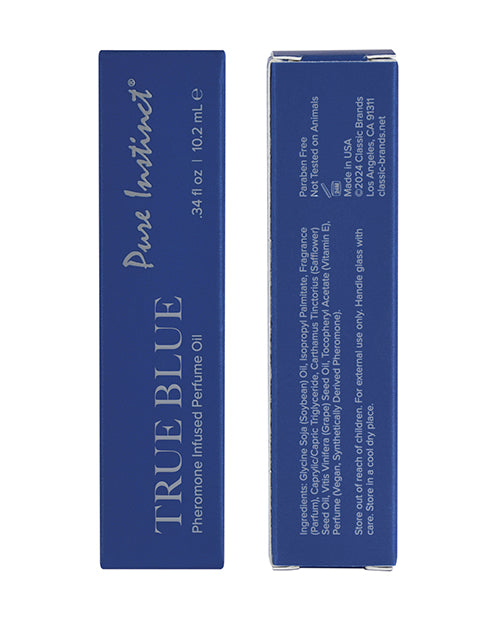 Pure Instinct Pheromone Perfume Oil Roll On - 10.2 ml True Blue