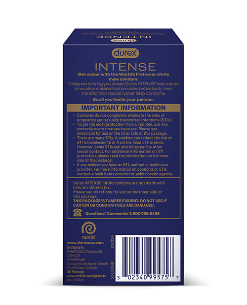 Durex Intense Nitrile Condoms - Pack of 10