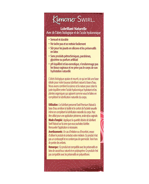 Kimono Swirl Natural Lubricant - 3.4 oz Pump