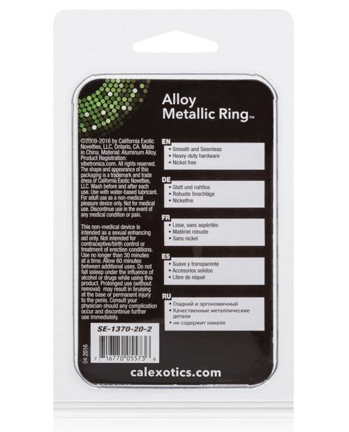 Alloy Metallic Ring - Large Silver