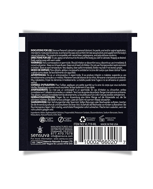 Sensuva Hybrid Personal Moisturizer Single Use Packet - 6 ml Caramel Apple