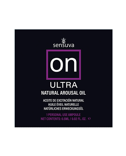 On ON Ultra Arousal Oil for Her - Single Use Ampoule Packet - Image 2