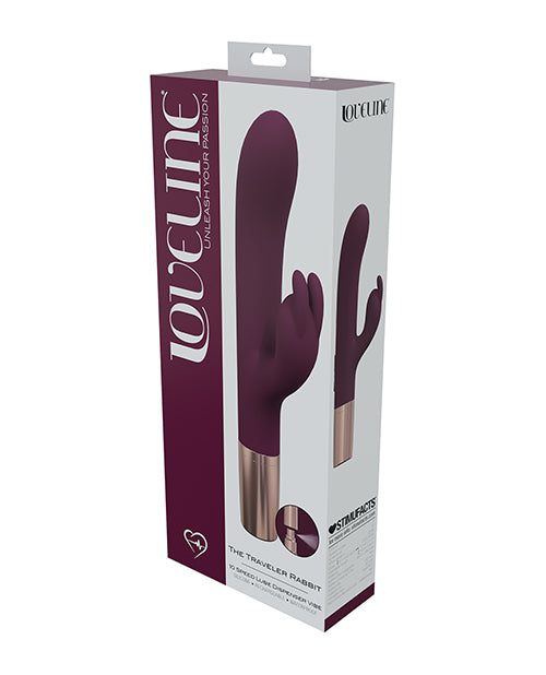 Shots Shots Loveline Traveler Rabbit Vibrator - Burgundy - Image 3