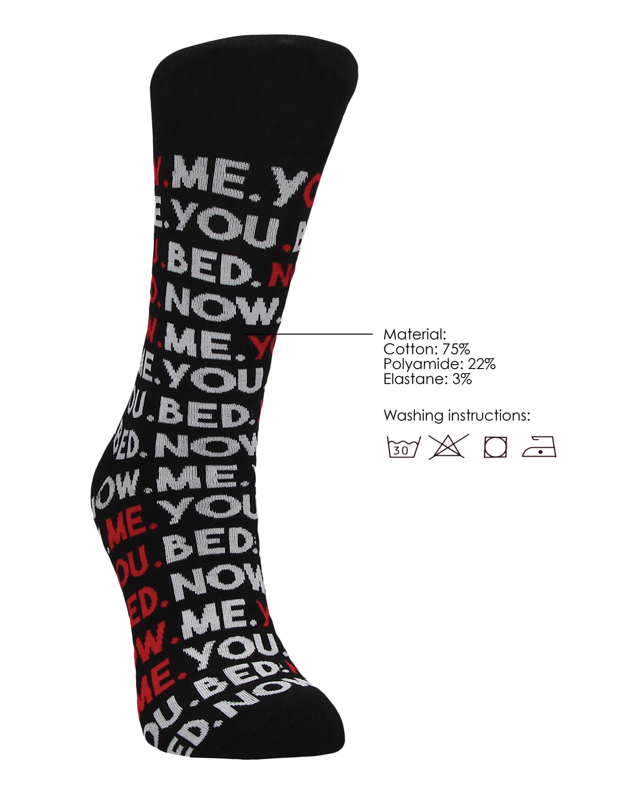Shots Sexy Socks You, Me, Bed, Now - Male