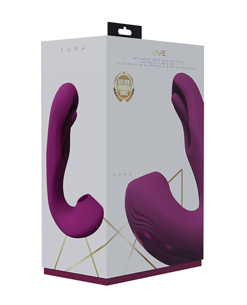 Vive Shots Vive Yuna Dual Action Airwave Vibrator & G-Spot Stimulator - Pink - Image 6
