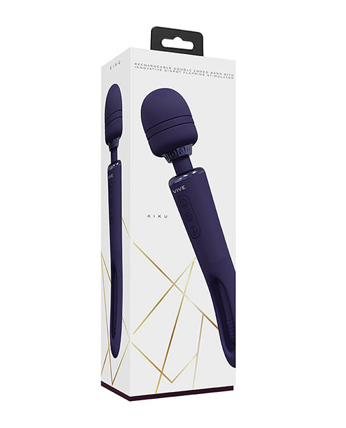 Vive Shots Vive Kiku Double Ended Wand & G-Spot Stimulator - Purple - Image 4