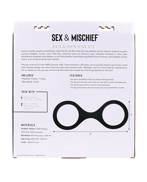 Sex & Mischief Sex & Mischief Ex's & Oh's Kiss Kit - Red/Black - Image 8