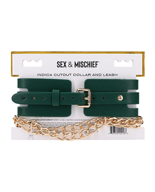 Sex & Mischief Indica Cutout Collar & Leash