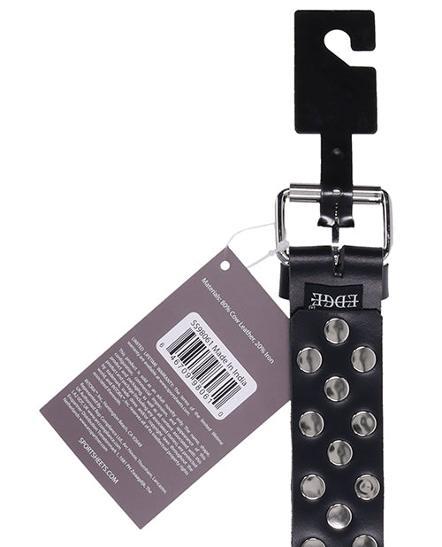 Edge Leather Belt Spanker - Black