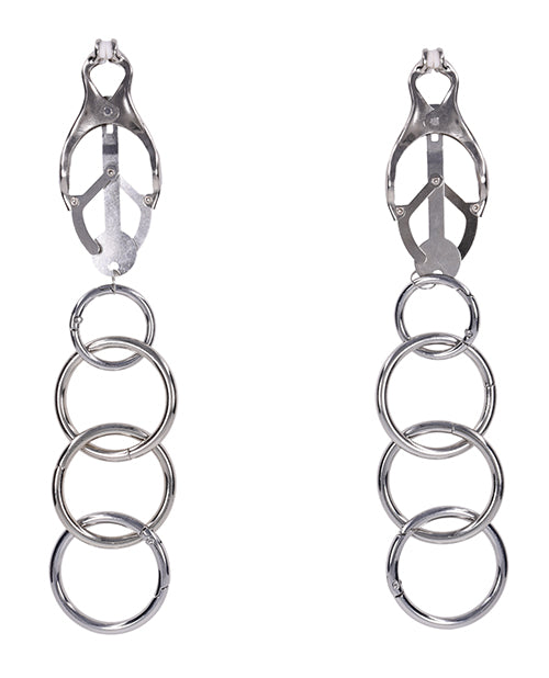 Edge Tuggable Clover Clamps - Silver