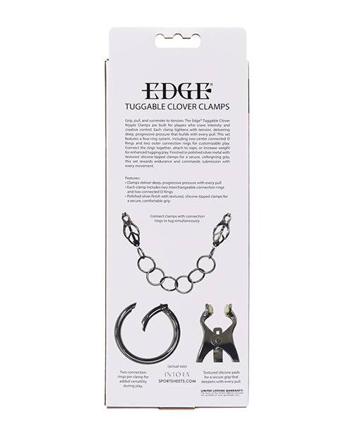 Edge Tuggable Clover Clamps - Silver