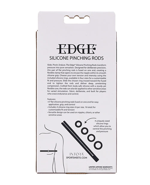 Edge Silicone Pinching Rods - Black