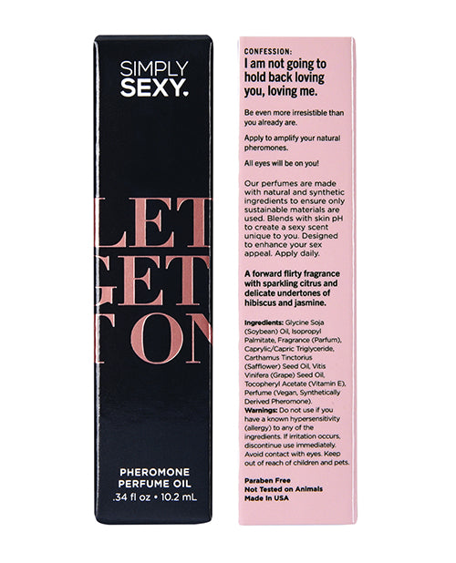 Simply Sexy Pheromone Perfume Oil Roll On - .34 oz Let's Get It On
