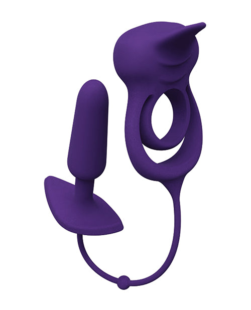 VeDO VeDO Humper Rechargeable Dual C-Ring w/Anal Plug - Purple - Image 2