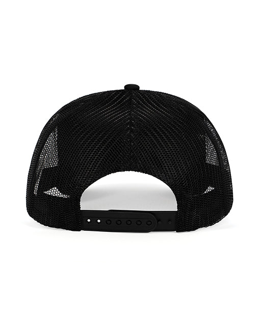 Wood Rocket Fuck You You Fucking Fuck Trucker Hat - Black