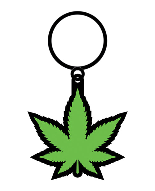 Wood Rocket Wood Rocket Weed Pot Leaf Keychain - Green - Image 2