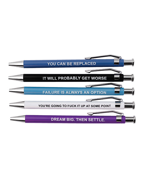 Wood Rocket Demotivational Pens - 5 Pack