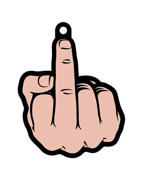 Wood Rocket Middle Finger Peach Air Freshener - Cologne