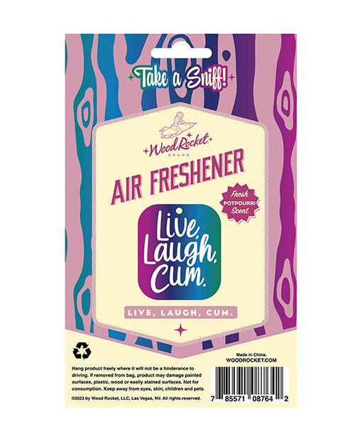 Wood Rocket Live Laugh Cum Air Freshener - Potpourri