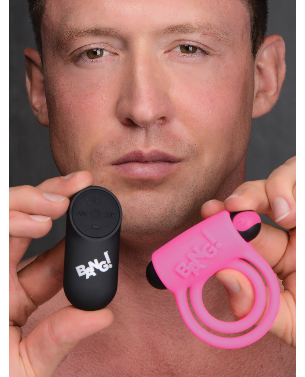 Bang! Bang! Vibrating Cock Ring & Bullet w/Remote Control - Pink - Image 5