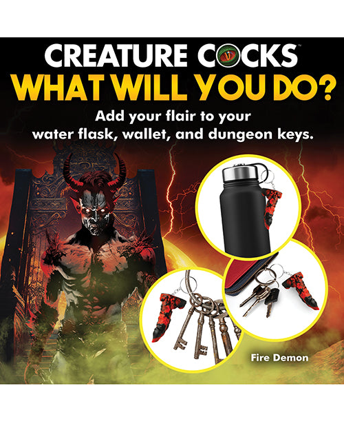 Creature Cocks Creature Cocks Fire Demon Keychain - Red/Black - Image 6