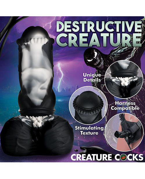 Creature Cocks Venom Silicone Dildo - Black