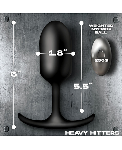 Heavy Hitters - Vibrating Weighted Silicone Anal Plug - Large