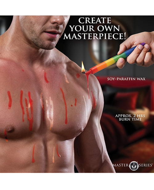 Master Series - Pride Candles Rainbow Drip Candle Set of 3