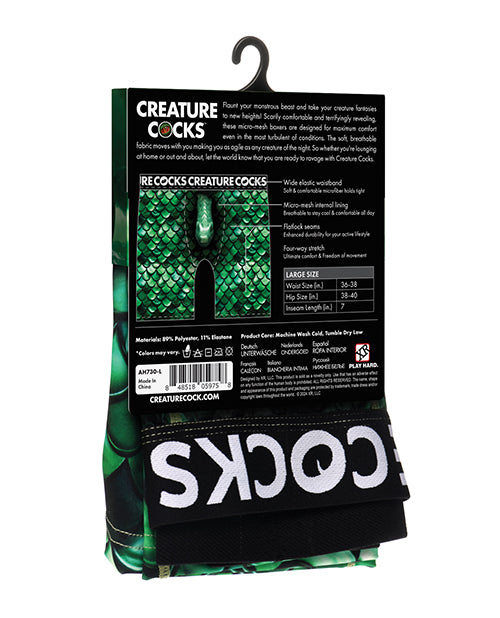 Creature Cocks - Creature Wear Cockness Monster Lake Creature Boxer Shorts - LG