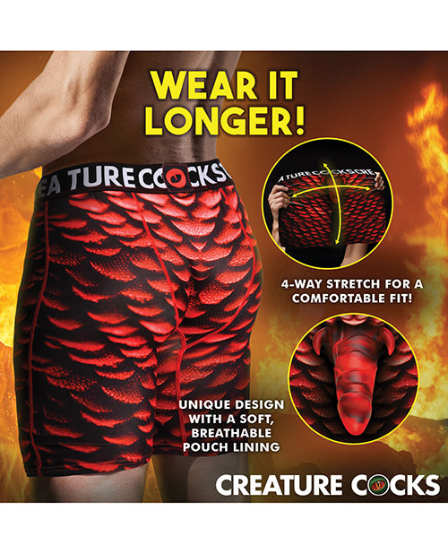 Creature Cocks - Creature Wear Horny Devil Demon Boxer Shorts - LG