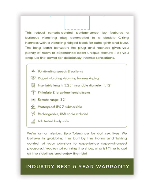 Zero Tolerance Zero Tolerance Prostate Power Back - Green - Image 7