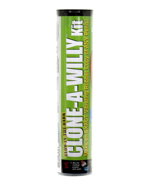 Clone-A-Willy Kit Vibrating Glow in the Dark - Green