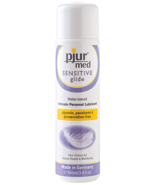 Pjur Med Sensitive Glide Water Based Personal Lubricant - 100 ml Bottle