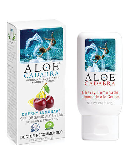 Aloe Cadabra Organic Lubricant - 2.5 oz Bottle Cherry Lemonade