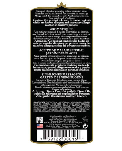 Kama Sutra Aromatic Oil - 8 oz Pleasure Garden