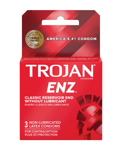 Trojan Trojan Enz Non-Lubricated - Box of 3 - Image 3