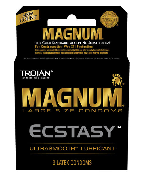 Trojan Magnum Ecstasy Condoms - Box of 3