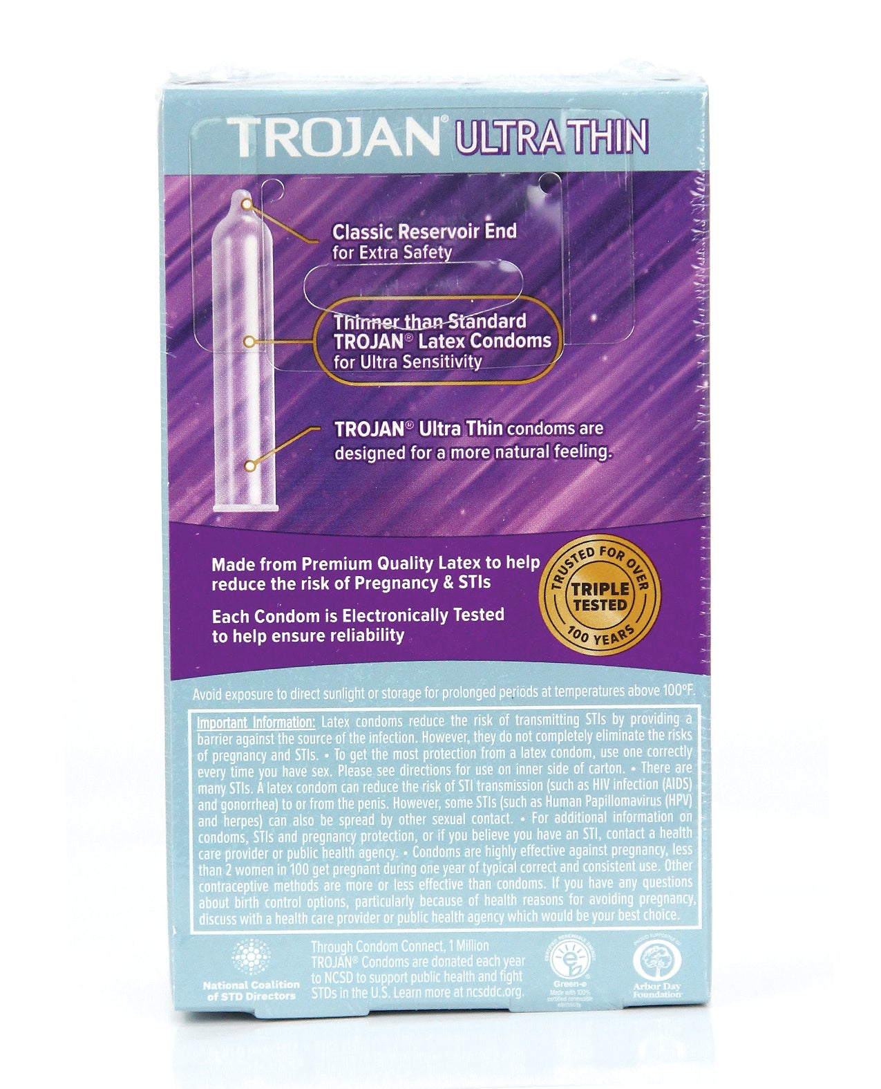 Trojan Ultra Thin Condoms - Box of 12