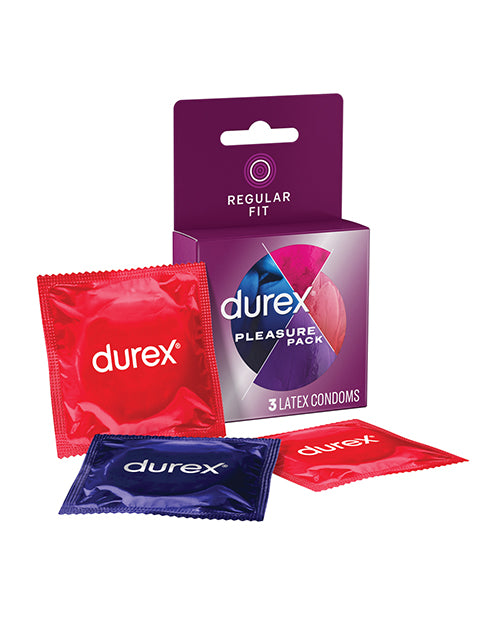 Durex Condoms Pleasure Pack - Box of 3