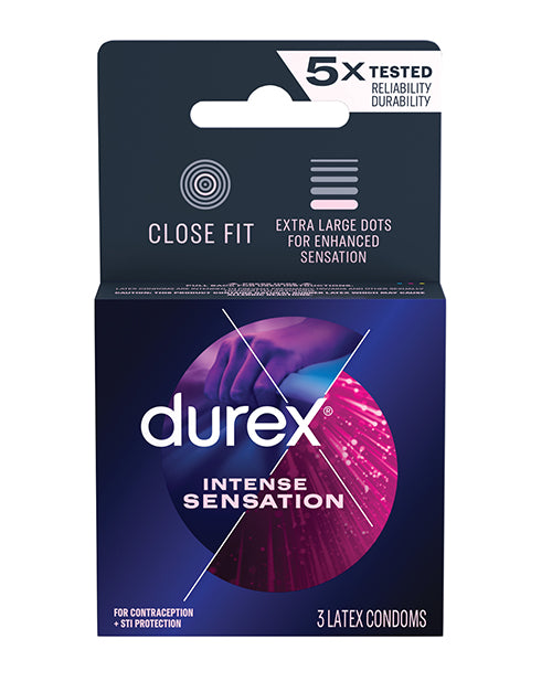 Durex Intense Sensation Condoms - Box of 3